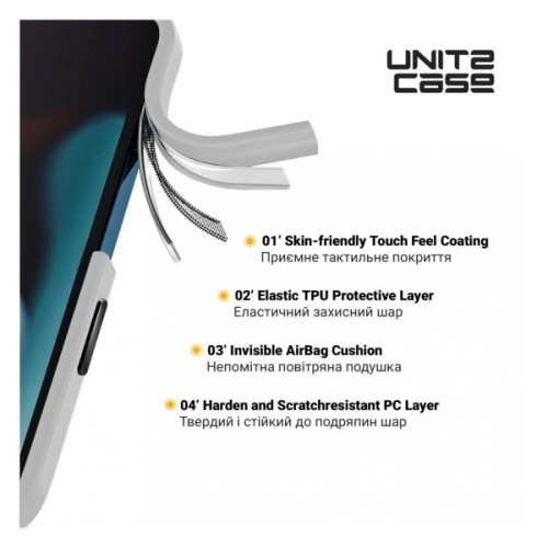 Чохол до мобільного телефона Armorstandart UNIT2 Apple iPhone 15 Pro Max White (ARM69987)