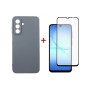 Чохол до мобільного телефона Dengos Carbon Kit for Samsung Galaxy A17 case + glass Grey (DG-KM-161)