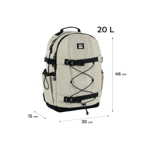 Рюкзак шкільний GoPack Education Teens 186 бежевий (GO25-186L-4)