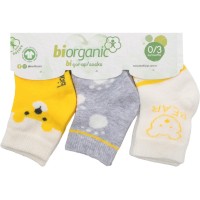 Шкарпетки дитячі Bibaby з ведмедиками (68411-0-3-yellow)