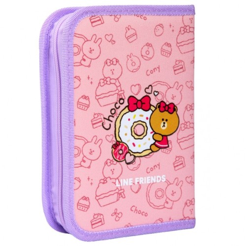 Пенал Yes твердий одинарний з клапаном Line Friends Always Together HP (533731)