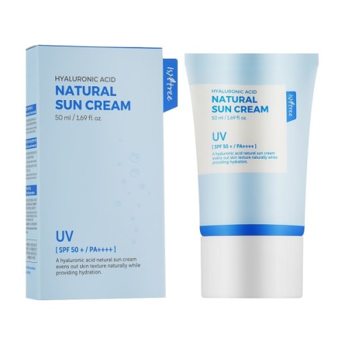 Засіб від засмаги IsNtree Hyaluronic Acid Natural Sun Cream SPF 50+ PA++++ 50 мл (8809800941672)