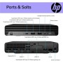 Комп'ютер HP Pro 400 G9 Mini / i3-13100T, 8, 512, WiFi, кл+м, Win11P (884V0EA)