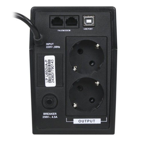 Пристрій безперебійного живлення LogicPower U650VA-P USB (2436)