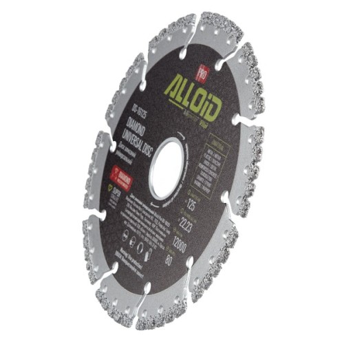 Круг відрізний Alloid Pro, алмазний, універсальний, 125мм (DS-16125)