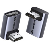 Перехідник HDMI M to HDMI F 8K60Hz 48Gbps 90° corner black Ugreen (85632)