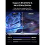 Перехідник HDMI M to HDMI F 8K60Hz 48Gbps 90° corner black Ugreen (85632)