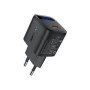 Зарядний пристрій Acefast USB-C 30W GaN with digital display black (6974316284444)