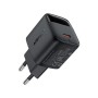 Зарядний пристрій Acefast USB-C 30W GaN with digital display black (6974316284444)