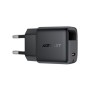 Зарядний пристрій Acefast USB-C 30W GaN with digital display black (6974316284444)