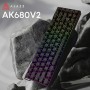 Клавіатура Ajazz AK680 V2 Ice Island Magnetic Switch USB Black (AK680-V2-I-S-B)
