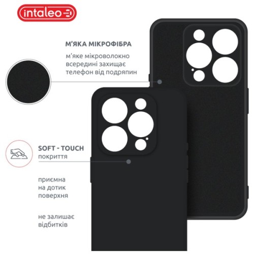 Чохол до мобільного телефона Intaleo SoftShell Apple iPhone 15 Pro Black (1283126585357)