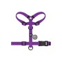 Шлея для собак WAUDOG Magnet анатомічна Н-подібна з QR-паспортом, магнітна пряжка-фастекс S фіолетова (26229)