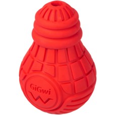 Іграшка для собак GiGwi Bulb Rubber Лампочка гумова М червона (2337)