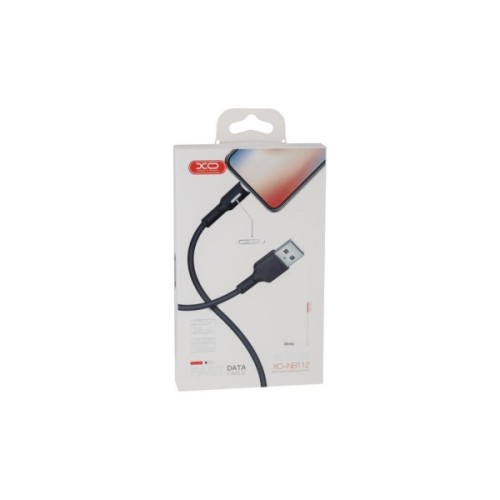 Дата кабель USB 2.0 AM to Lightning 1.0m 3A black XO (NB112-i-BK)