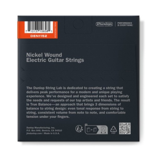 Струни для гітари Jim Dunlop Nickel Wound Electric Guitar Strings (11-52) (DEN1152)