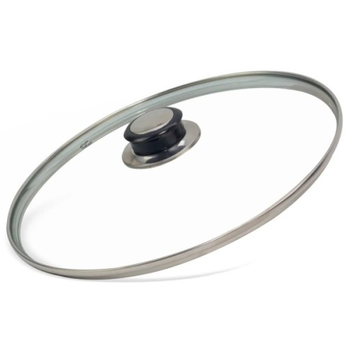 Сковорода Brizoll Monolith чавунна з литою ручкою та скляною кришкою 240х60 мм (M2460P-6)