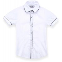 Блузка дитяча A-Yugi з коротким рукавом (1576-134G-white)