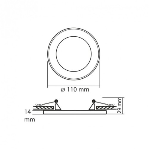 Світильник Videx VL-DL4R-0652