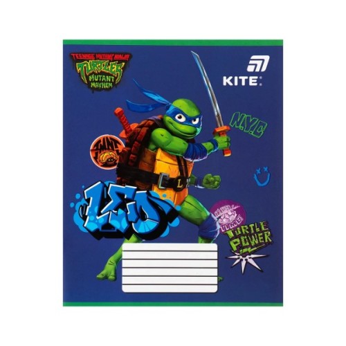Зошит Kite Ninjia Turtles, 12 аркушів, коса лінія (NT26-235)