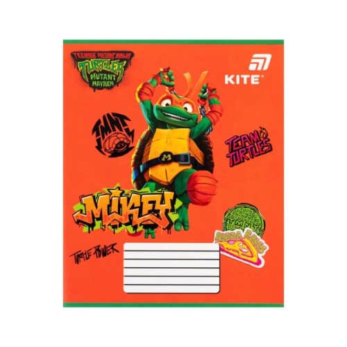 Зошит Kite Ninjia Turtles, 12 аркушів, коса лінія (NT26-235)