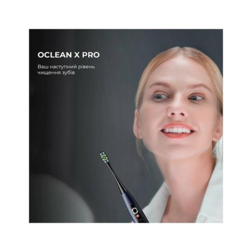 Електрична зубна щітка Oclean X Plus Pro Digital Blue (6970810556186)