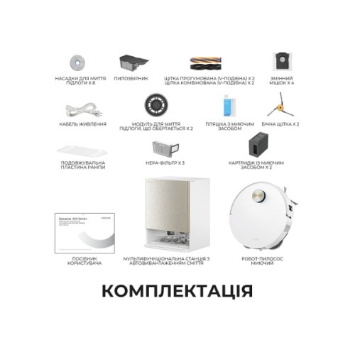Пилосос Dreame Bot X60 Ultra Complete White (RLX87DE-wh)