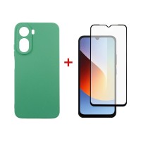 Чохол до мобільного телефона Dengos Soft Cover + Glass Xiaomi Redmi A7 Pro Mint (DG-KM-203)