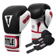 Боксерські рукавички Title Boxing Gel World Black S 10oz (GTWBG S BK)