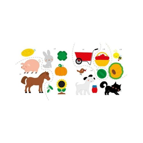 Книга Мої перші слова з наліпками. На фермі - Альона Пуляєва Ранок (9786170986832)