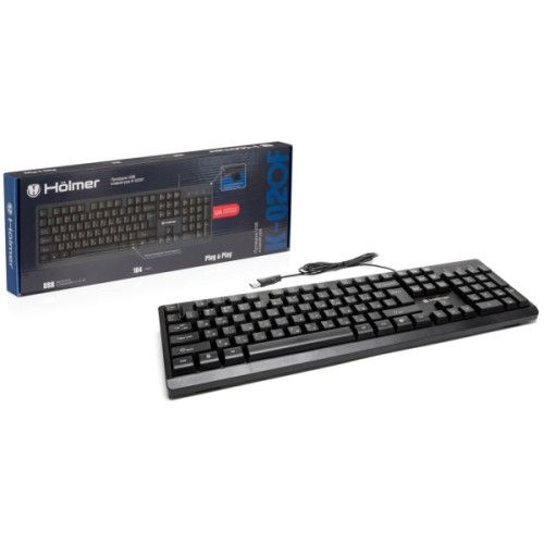 Клавіатура Hölmer K-02OF USB UA Black (K-02OF)