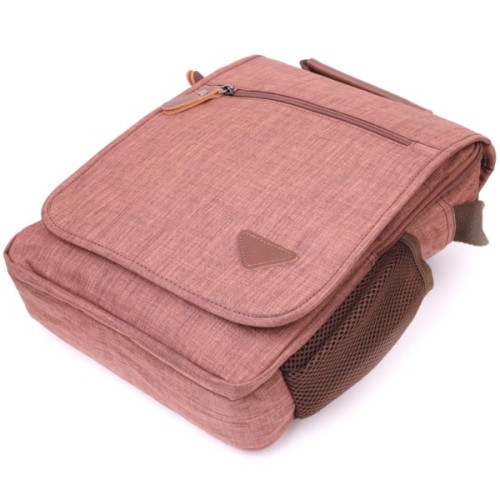 Сумка Vintage Чоловіча з текстилю Коричнева (21262)