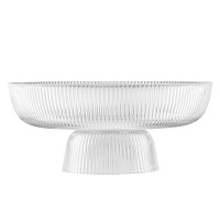 Фруктовниця Ardesto Iceberg 26х11см, скло, прозора (AR5043)