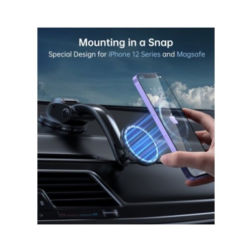 Універсальний автотримач Choetech з магнітним кріпленням на скло або торпеду (AT0005-BK)