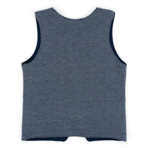 Жилет дитячий Breeze трикотажний з кишеньками (10568-74B-blue)