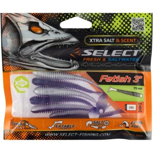 Силікон рибальський Select Fetish 3" 280 (6 шт/уп) (1870.71.25)