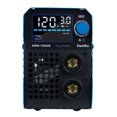 Зварювальний апарат Enersol інверторний, 20-120 A, 5.1 кВт, 2.9 кг (EWM-120ADE)