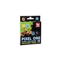 Олівці кольорові Школярик Crayons Pixel One 12 кольорів (316121007-UA)