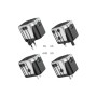 Мережевий фільтр живлення HOCO AC5 1 роз, 2 USB, 1,5м, Black/Gray (AC5ABG)