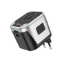 Мережевий фільтр живлення HOCO AC5 1 роз, 2 USB, 1,5м, Black/Gray (AC5ABG)