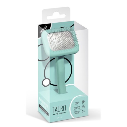 Гребінець для тварин Tauro Pro Line прямокутний S, зубці 11 мм mint (TPLB63545)
