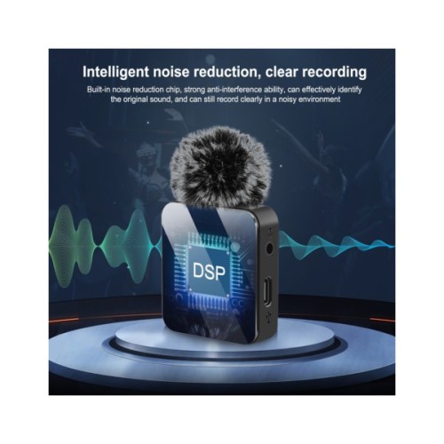 Мікрофон Puluz PULUZ 2 TX + 1 RX Wireless black (PU3154B)