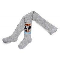 Колготки дитячі BNM з піратським кораблем (M0C0301-1020-86B-gray)