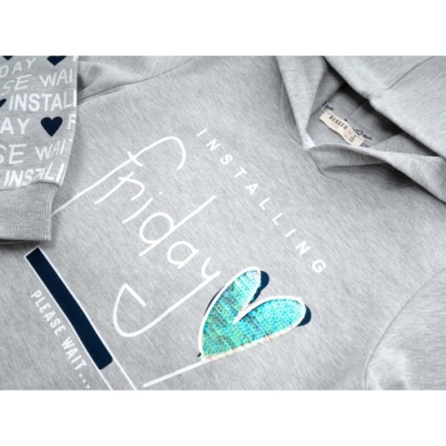 Кофта дитяча Breeze худі (16595-152G-gray)