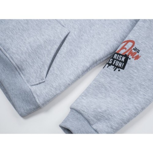 Кофта дитяча Toontoy худи на флісі (24311-122B-gray)