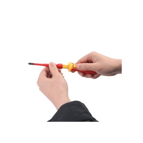 Набір викруток Tolsen діелектдіелектричних, змінні стрижні 13 шт, тканинний пеналричних, змінні стрижні 13 шт, тканеви (38017)