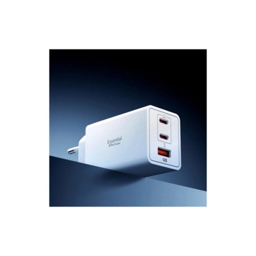 Зарядний пристрій Spigen 2xUSB-C PD + 1xUSB 67W white (ACH08710)