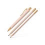 Ручка кулькова Faber-Castell набір кулькова ручка + 2 олівця Writing Set POLY BALL Urban, колір рожевий (32575)