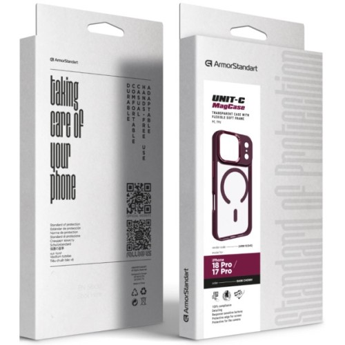 Чохол до мобільного телефона Armorstandart Unit MagCase Apple iPhone 18 Pro / 17 Pro Dark Cherry (ARM92345)