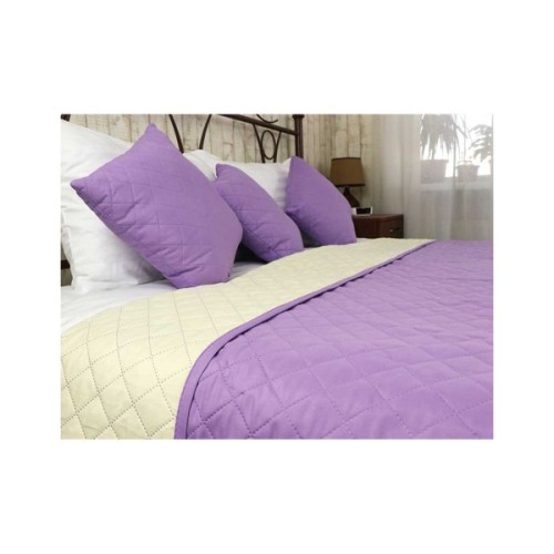 Покривало Руно Двостороннє Севілья бузково-молочне 150х212 см (360.52У_Севілья)